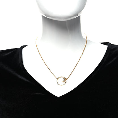 Louis Vuitton Metal LV Eclipse Necklace Gold 2 of 6