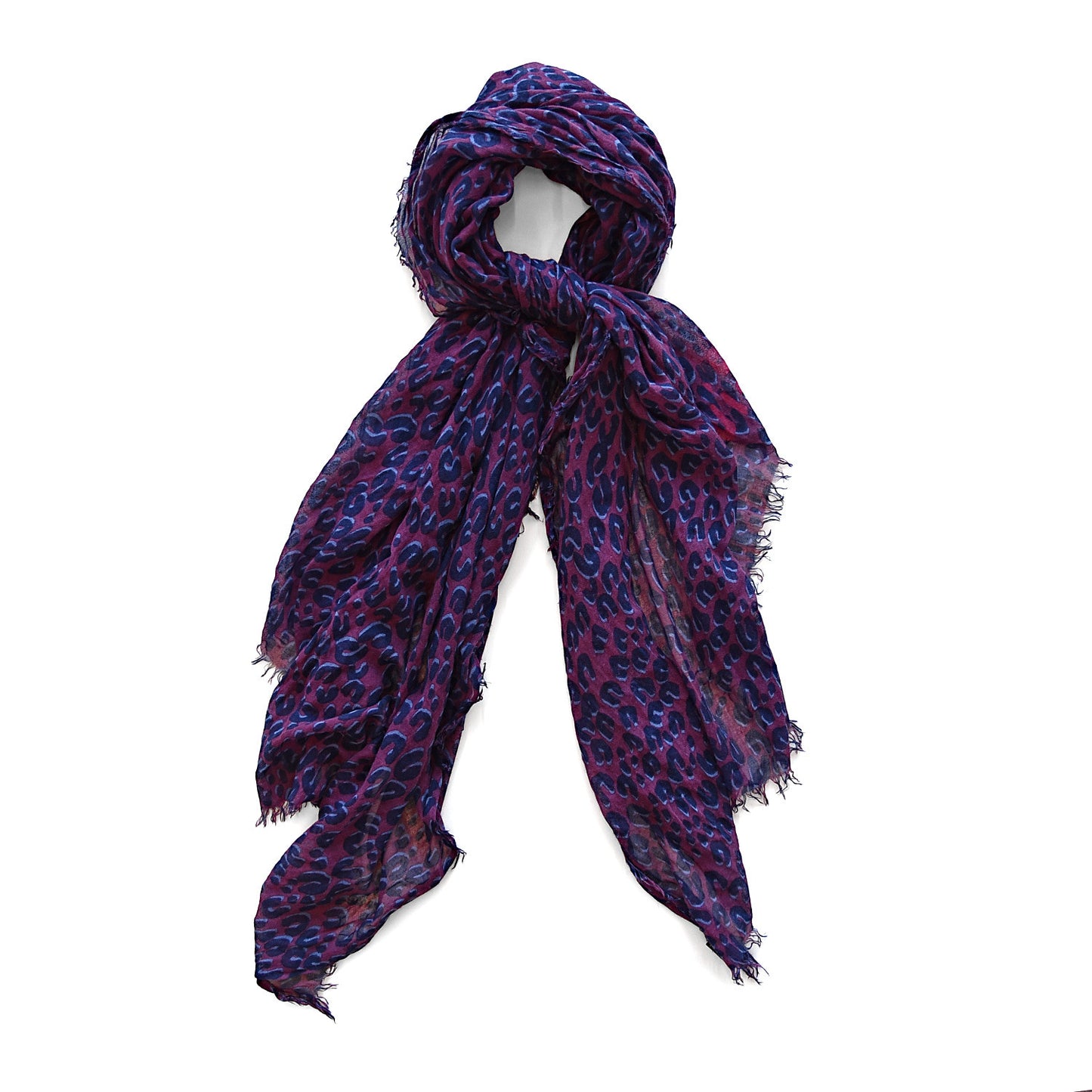 Cashmere Silk Leopard Etole Stole