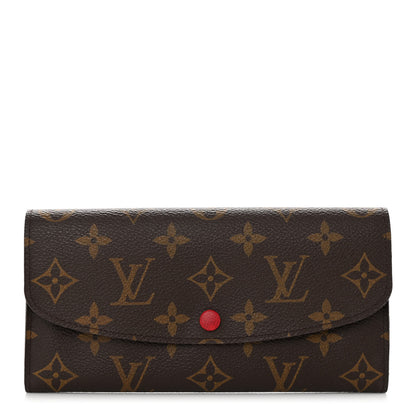 Louis Vuitton Monogram Emilie Wallet Rouge 1 of 6