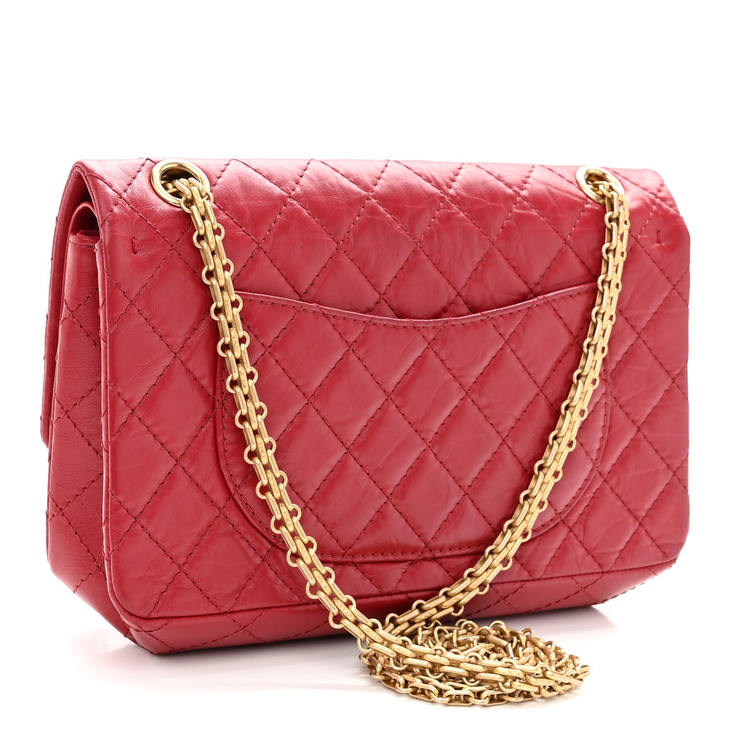 Chanel Aged Calfskin Quilted 2.55 Reissue 225 Flap Red 3 of 10