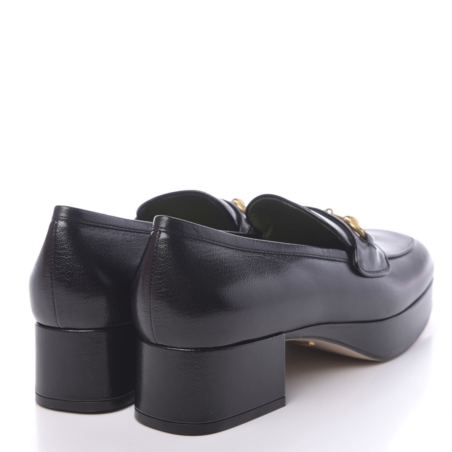 Gucci Goatskin Houdan Platform Loafers 41 Black 4 of 9