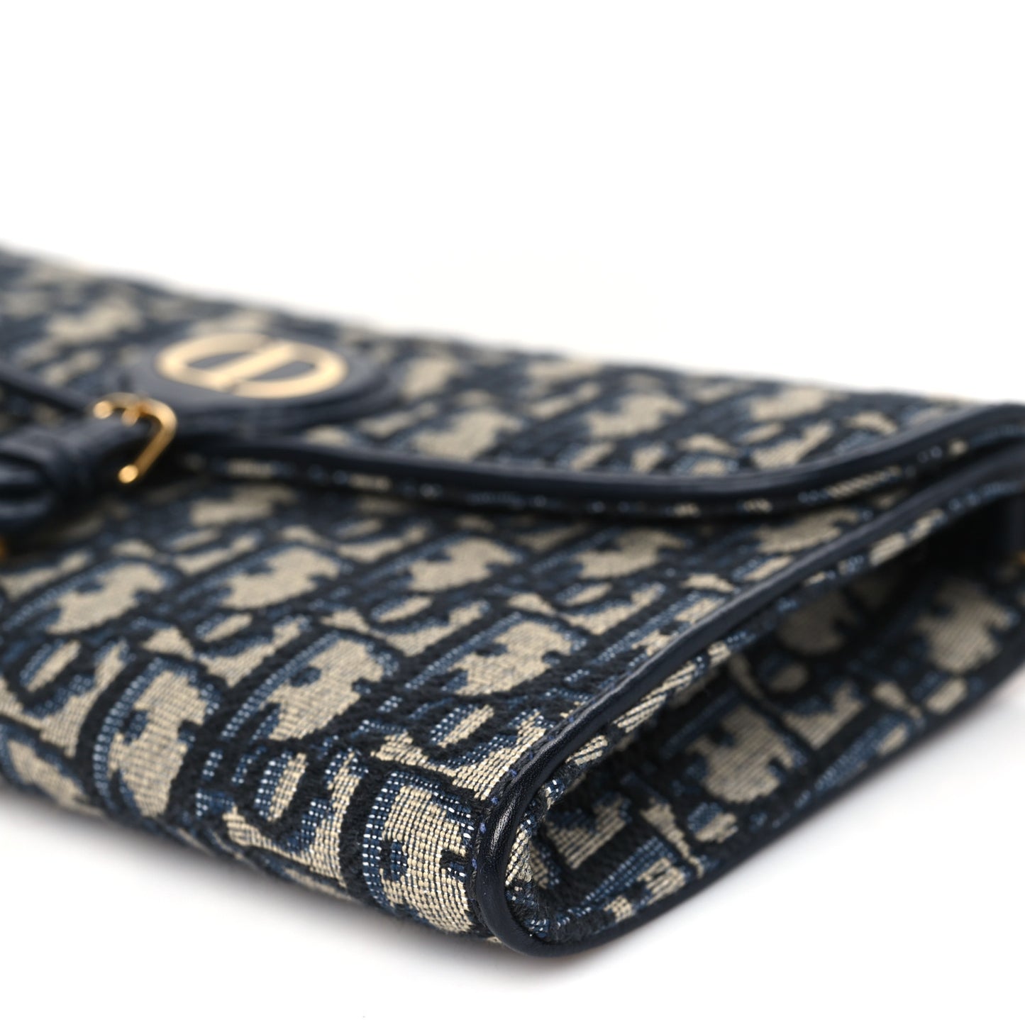 Oblique Bobby East West Pouch With Chain Blue