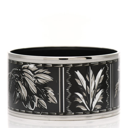 Hermes Enamel Printed Extra Wide Brazil Bracelet 65 2 of 5
