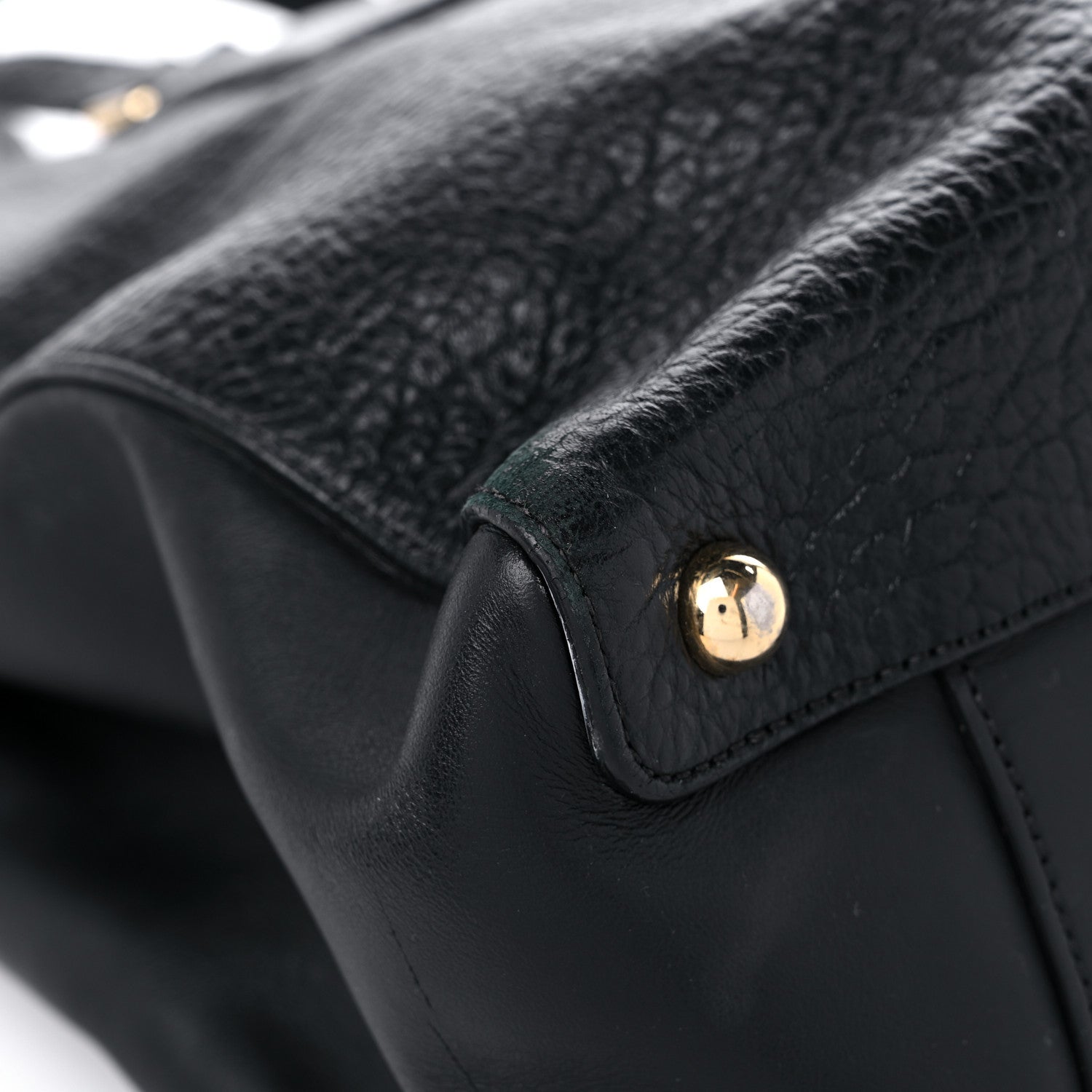 Burberry Signature Grain Calfskin Medium Tote Black 7 of 19