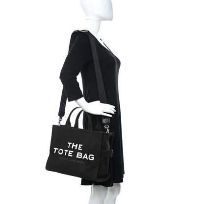 Marc Jacobs Canvas Small Summer Tote Bag Black 2 of 9
