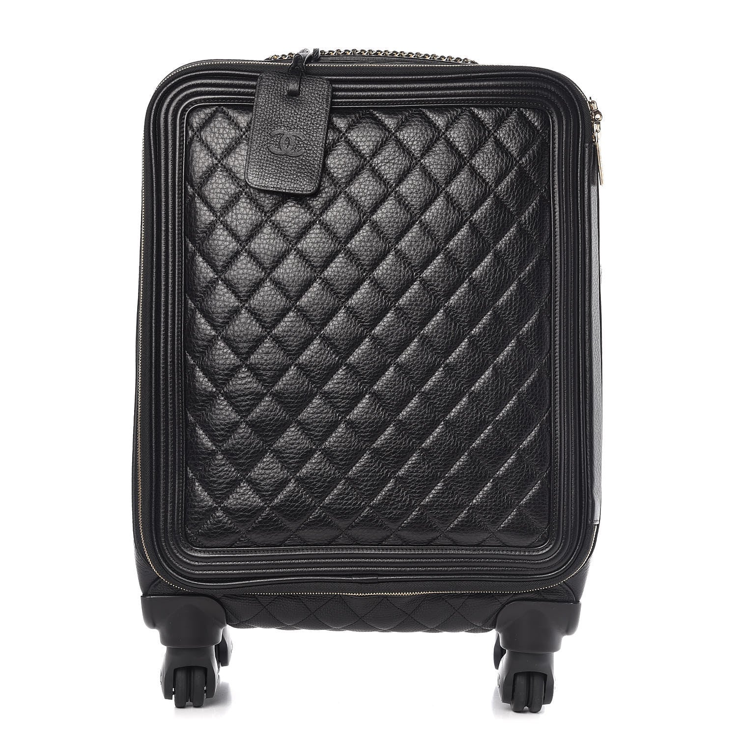 Chanel Calfskin Quilted Coco Case Trolley Black 1 of 15
