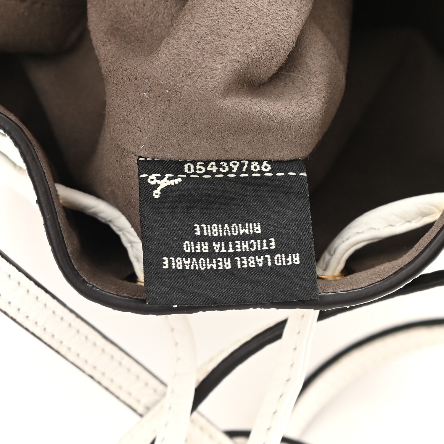 Fendi X FILA Vitello F is Fendi Mania Mini Mon Tresor Bucket Bag White 6 of 11
