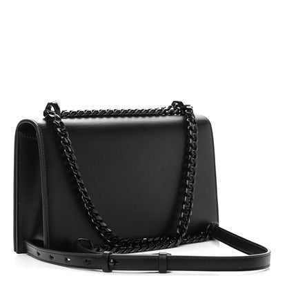 Alexander McQueen Calfskin Knuckle Shoulder Bag Black 2 of 9