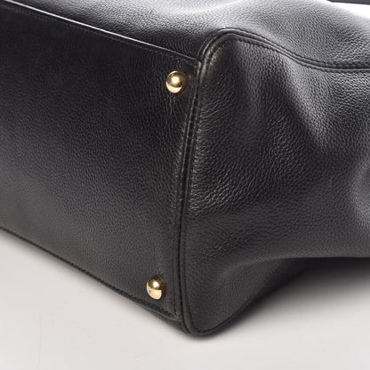 Chanel Calfskin Cerf Executive Shopper Tote Black 9 of 13