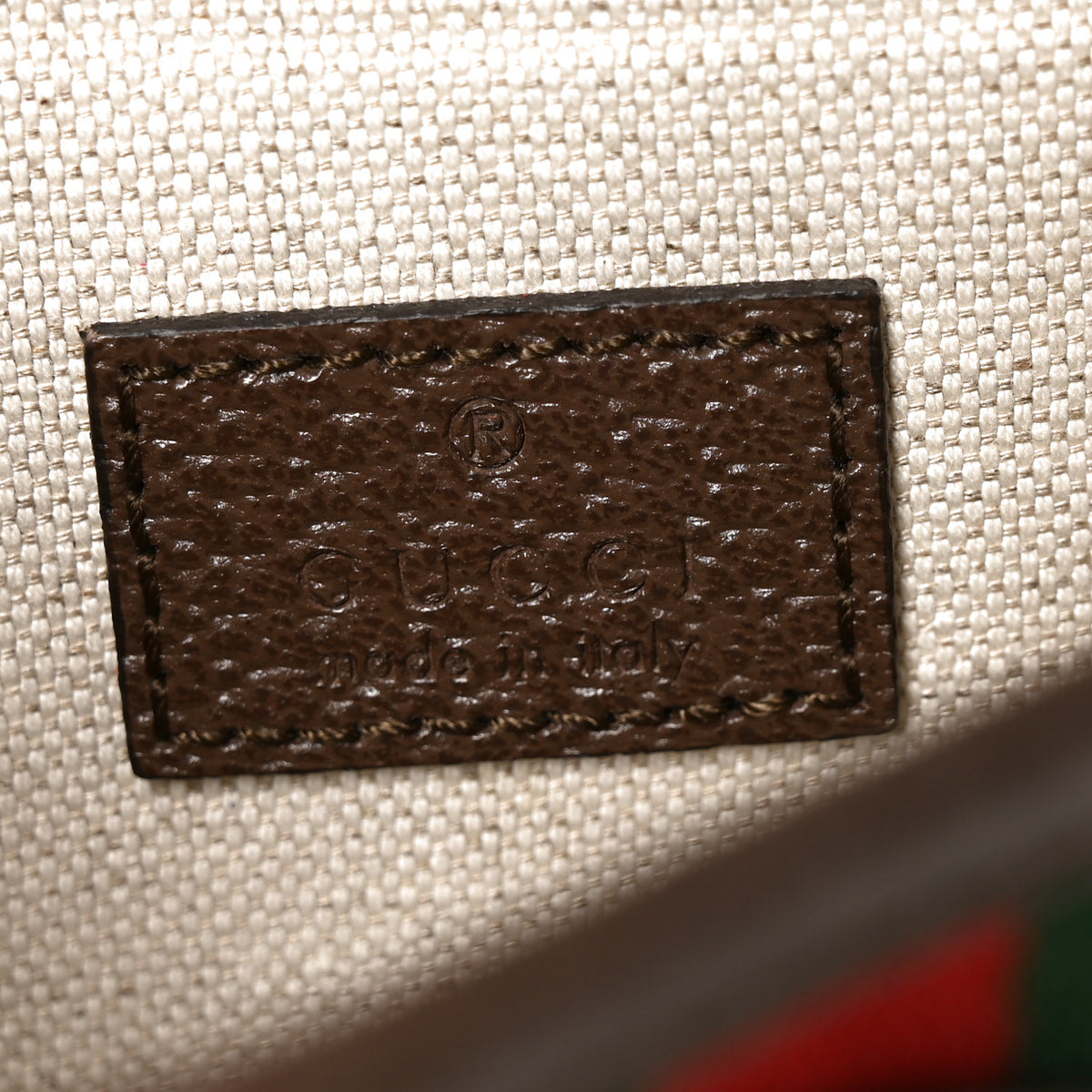 GG Supreme Monogram Web Small Ophidia Belt Bag Brown