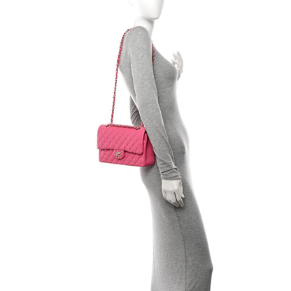 Chanel Caviar Quilted Medium Double Flap Pink 2 of 10