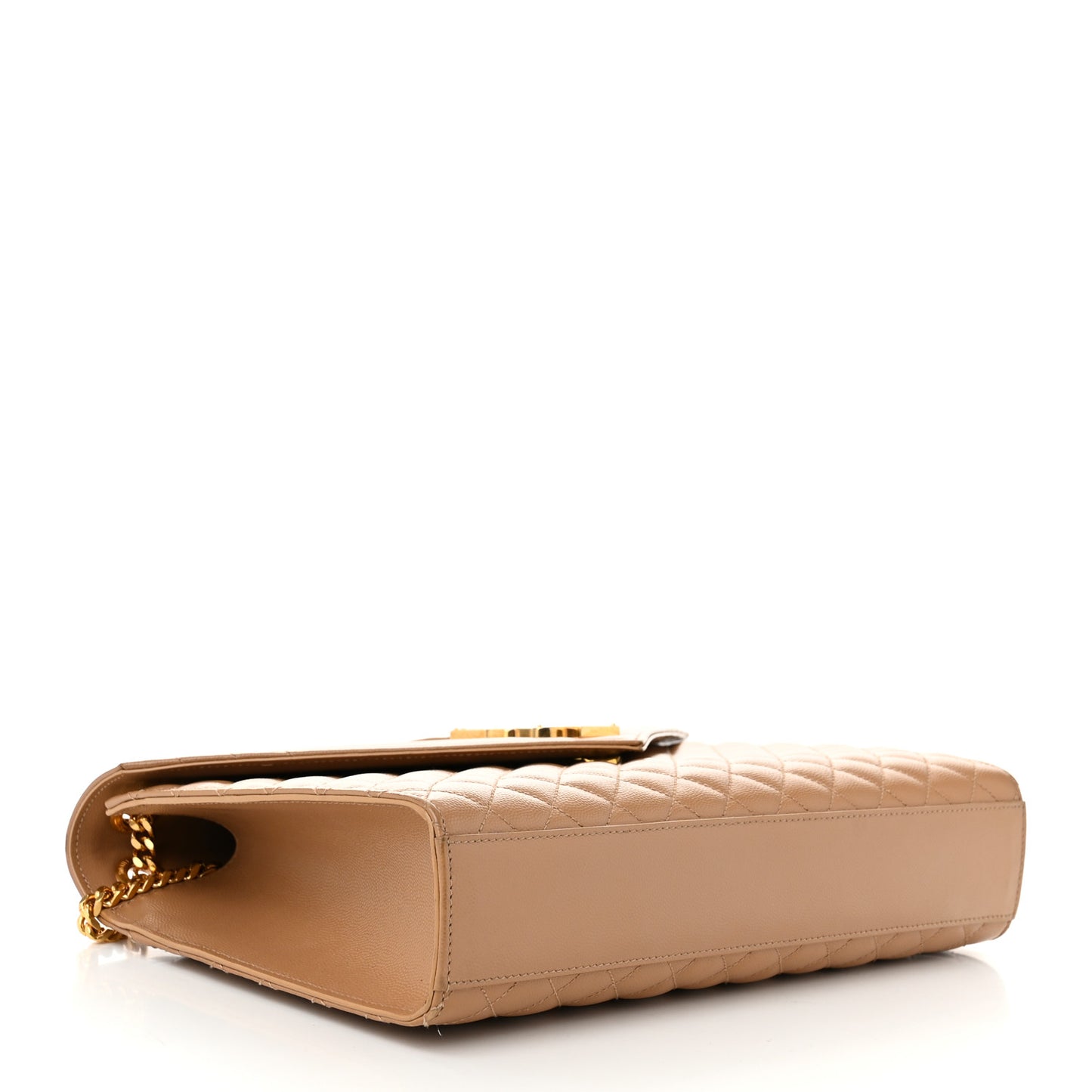 Grain De Poudre Textured Mixed Matelasse Triquilt Large Monogram Satchel Cork