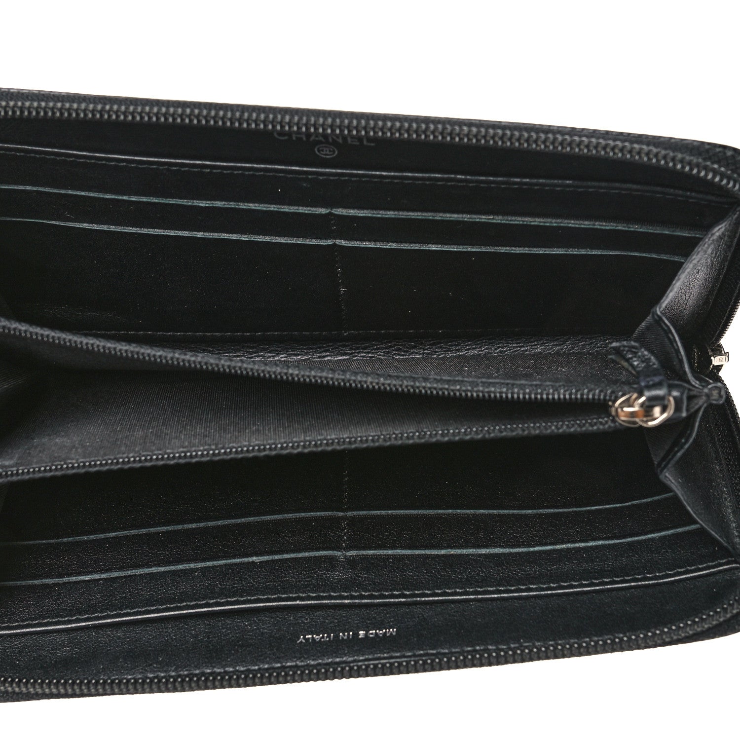 Chanel Caviar Large Timeless CC Zip Around Wallet Black 5 of 15