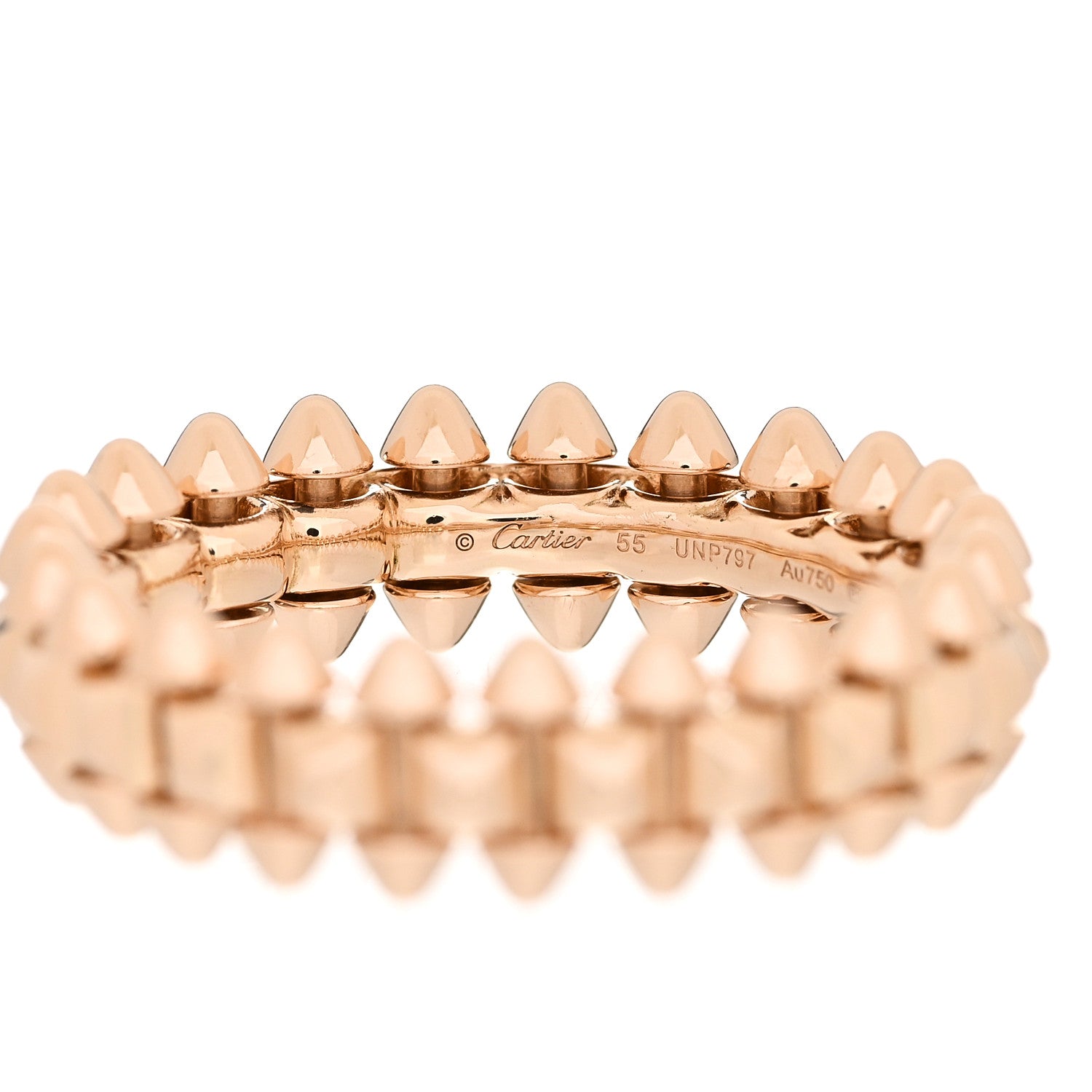 Cartier 18K Pink Gold SM Clash De Cartier Ring 55 7.25 4 of 6