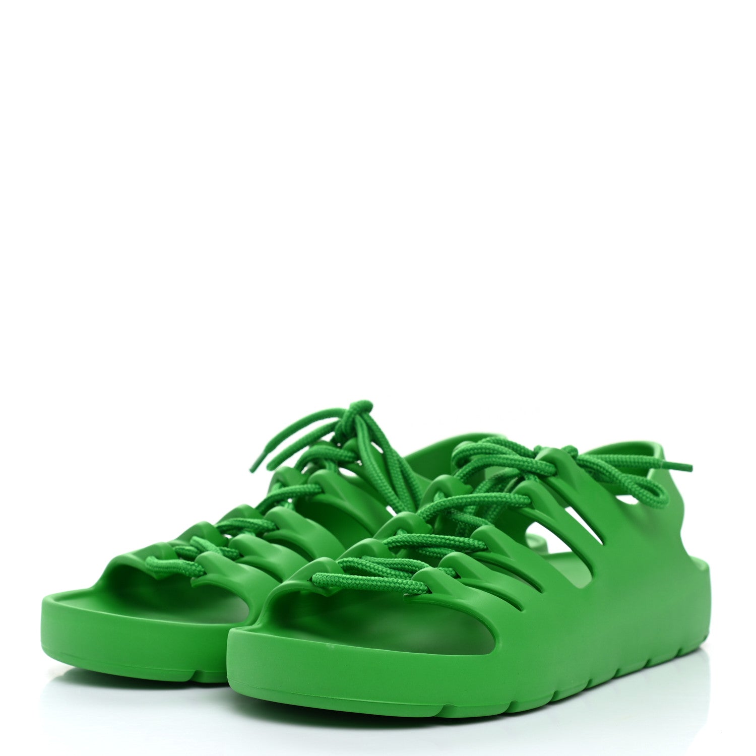 Bottega Veneta Rubber Jelly Sandals 39 Grass 3 of 8