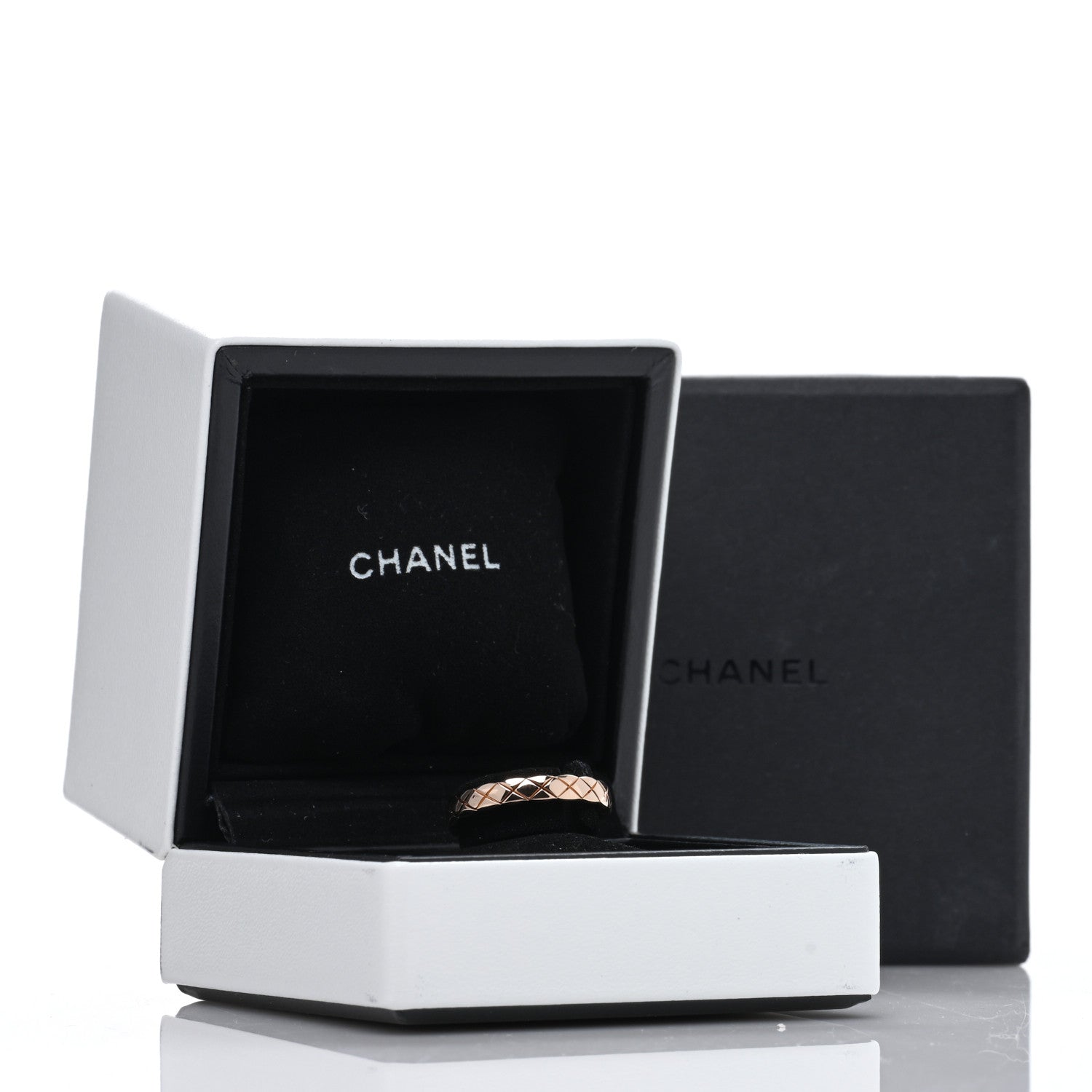 Chanel 18K Beige Gold Mini Coco Crush Ring 52 6 5 of 5
