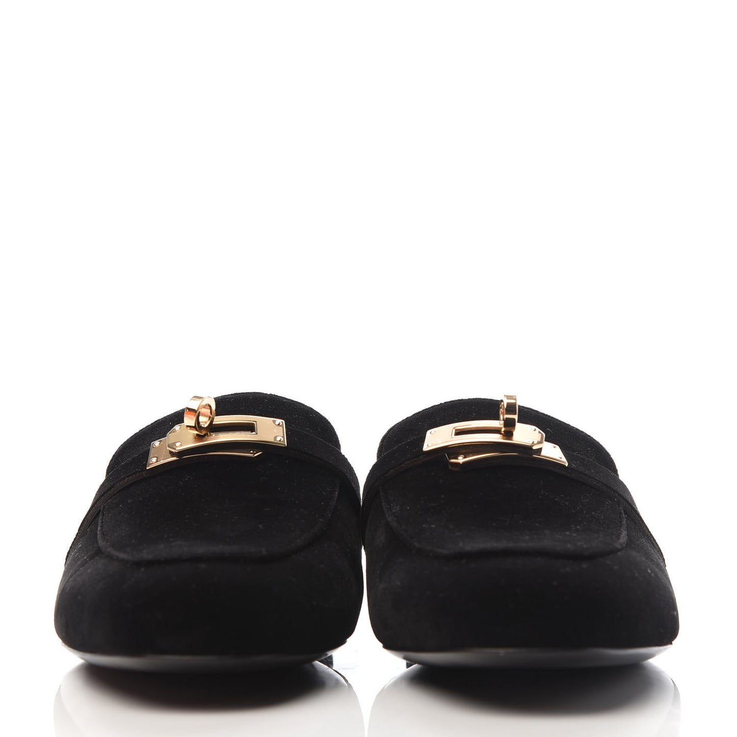 Velvet Goatskin Oz Mules 38.5 Black