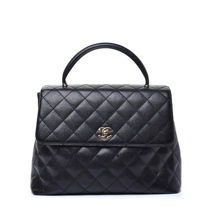 Chanel Caviar Quilted Jumbo Kelly Flap Black 1 of 11