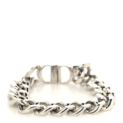 Christian Dior Brass CD Icon Chain Bracelet M Silver 3 of 5