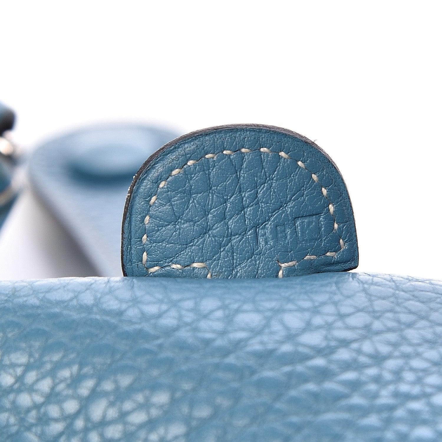 Hermes Taurillon Clemence Evelyne II PM Blue Jean 7 of 13