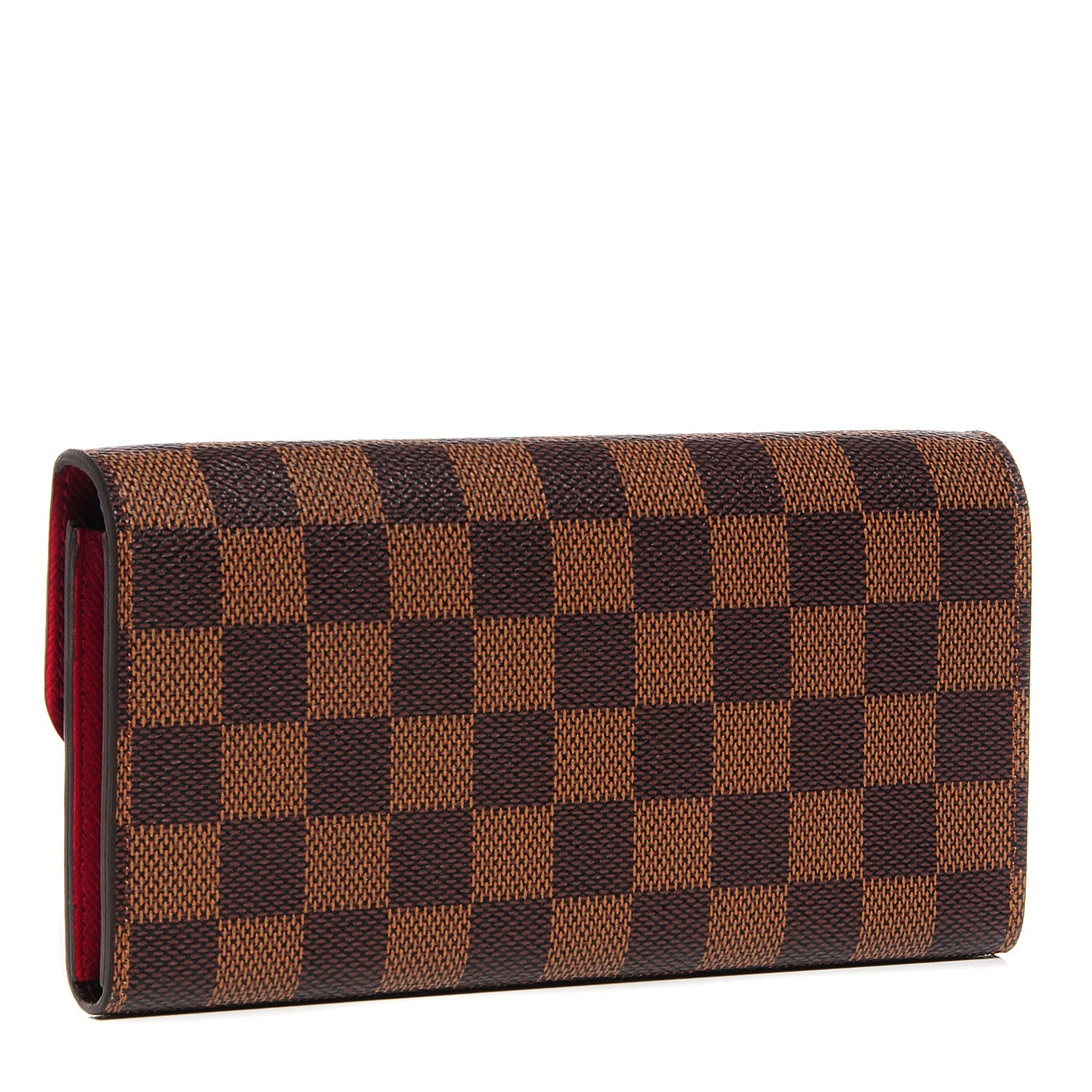Louis Vuitton Damier Ebene Emilie Wallet Red 3 of 8