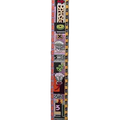 Valentino Garavani Canvas Embroidered Rockstud Guitar Strap Multicolor 3 of 7