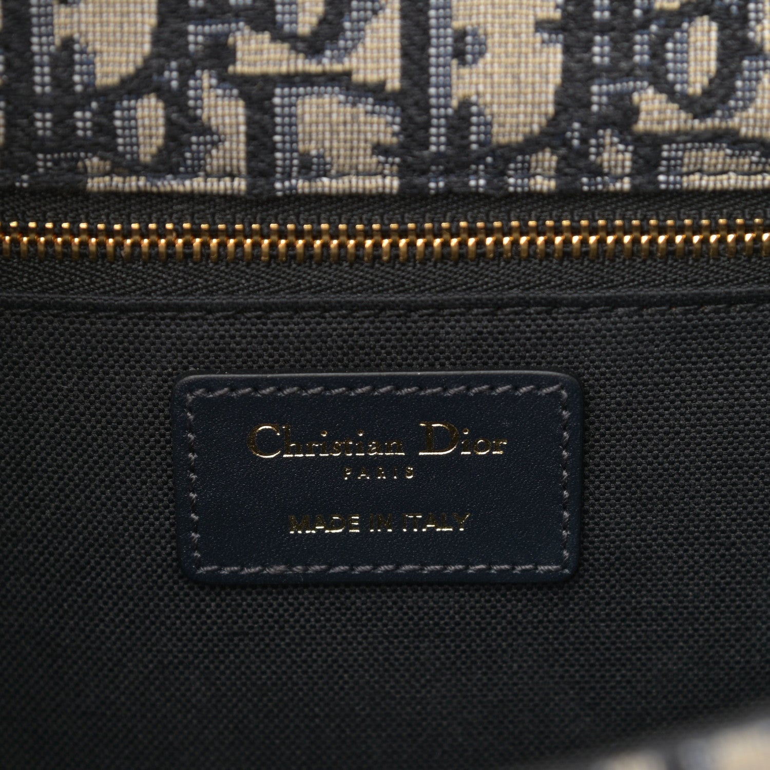 Christian Dior Oblique 30 Montaigne Chain Flap Bag Blue 6 of 11