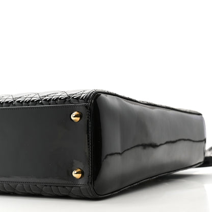 Christian Dior Patent Cannage Large Lady Dior Black 10 of 10