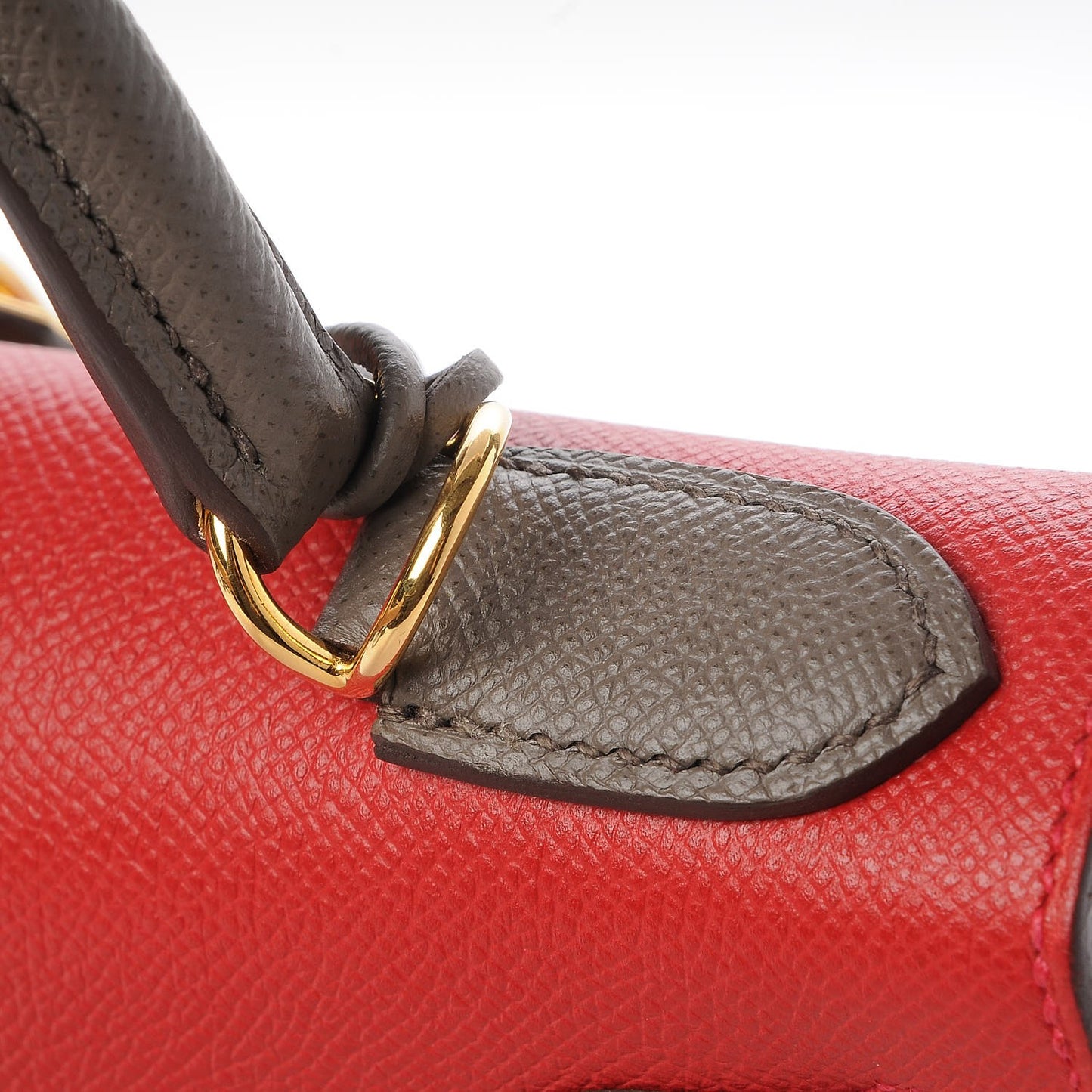 Epsom Horseshoe Kelly Sellier 28 Rouge Casaque Etain