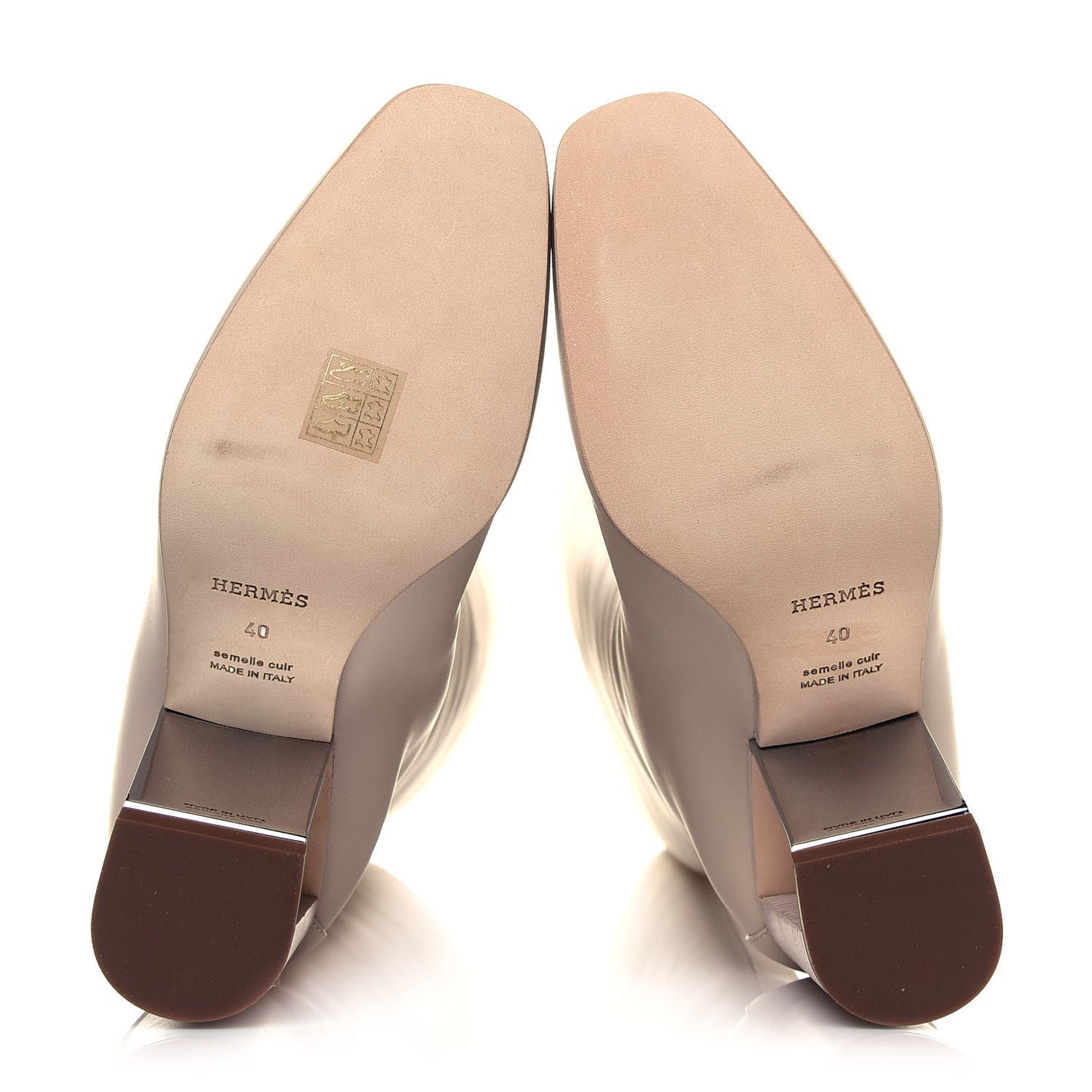 Calfskin Britney Boots 40 Beige