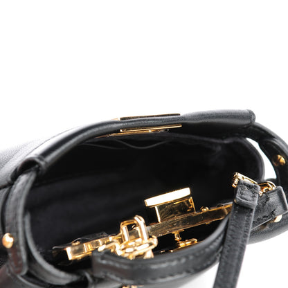 Fendi Nappa Micro Peekaboo Iconic Satchel Black 9 of 9