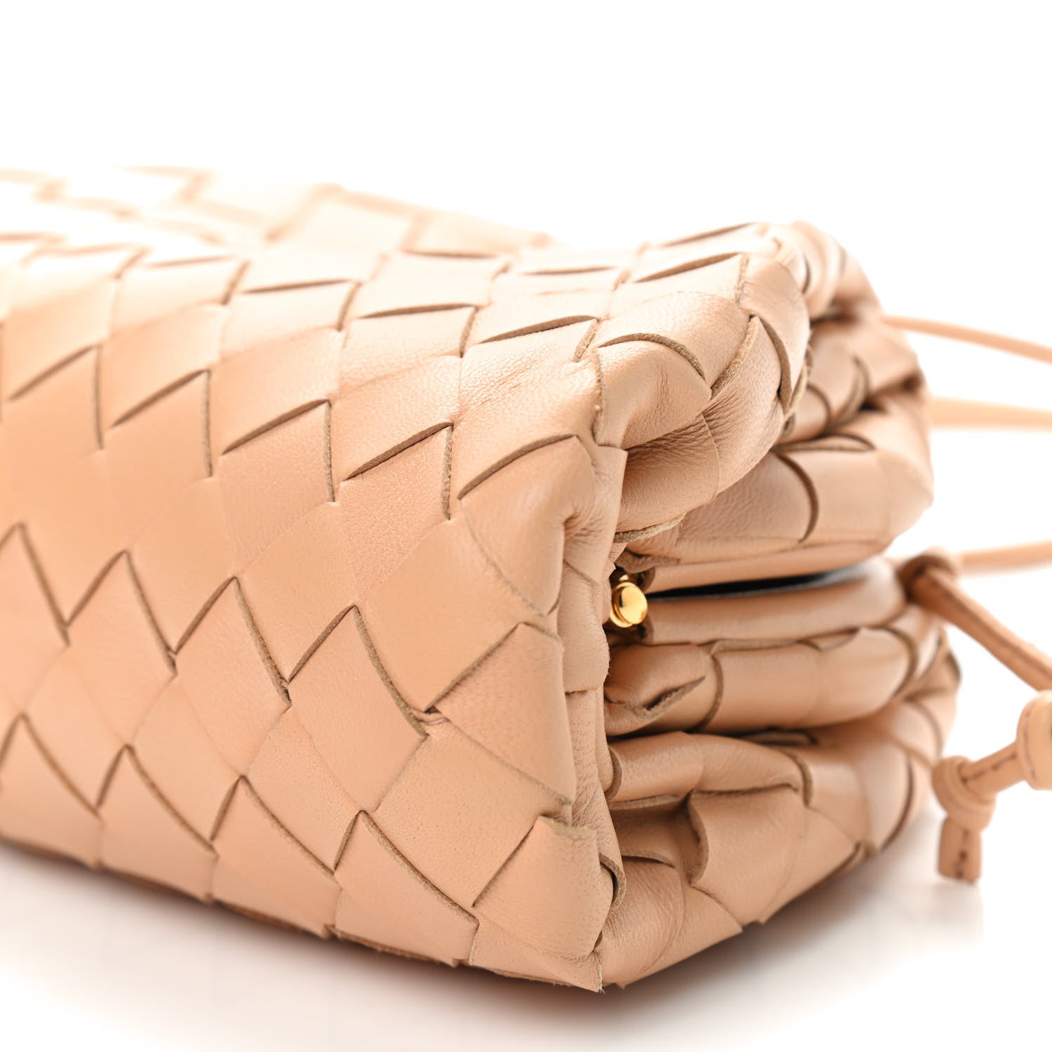 Bottega Veneta Nappa Intrecciato The Mini Pouch Almond 9 of 9