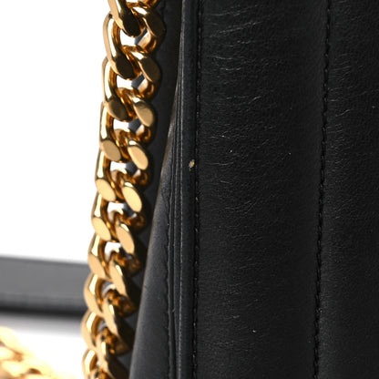 Saint Laurent Lambskin Matelasse Monogram Large Vicky Chain Bag Black 10 of 14