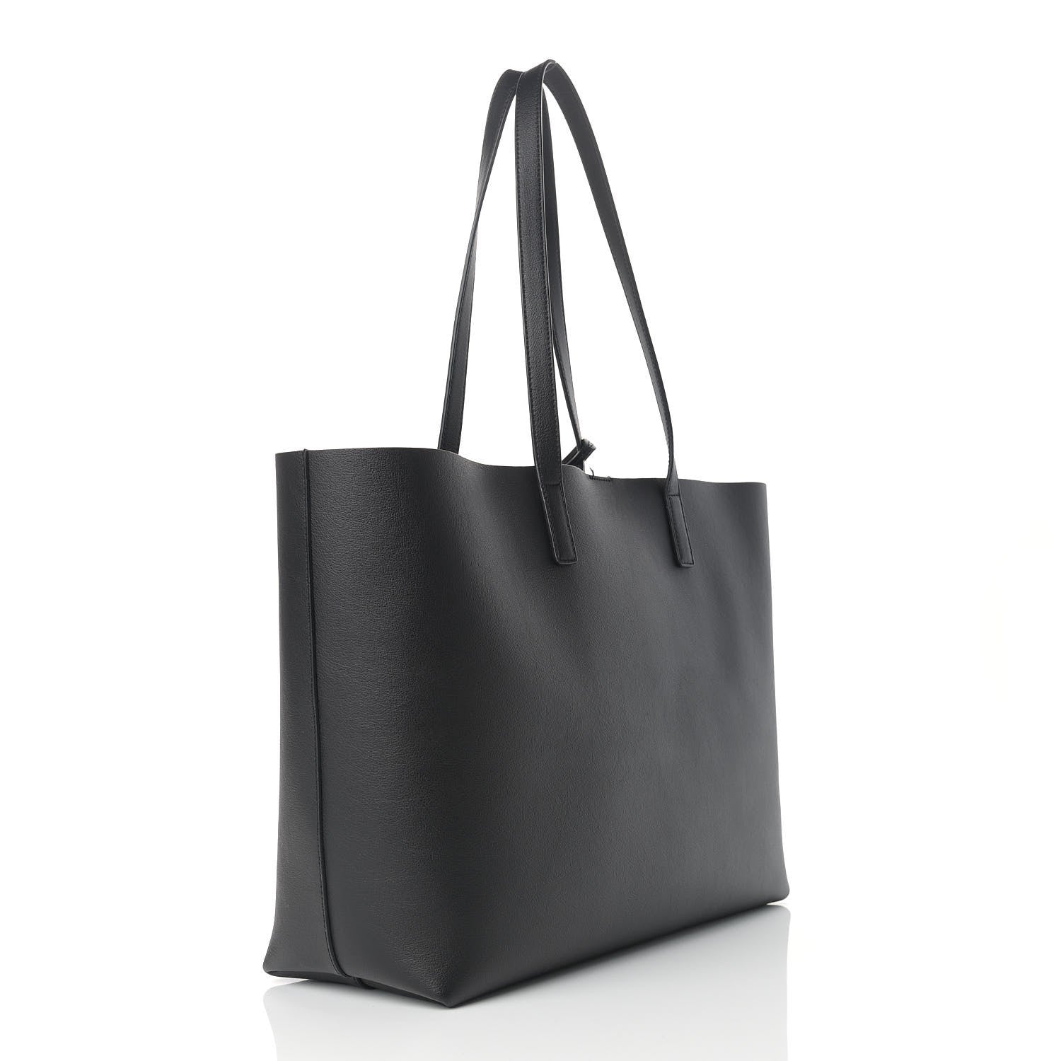 Saint Laurent Calfskin Large Shopping Tote Black 4 of 12