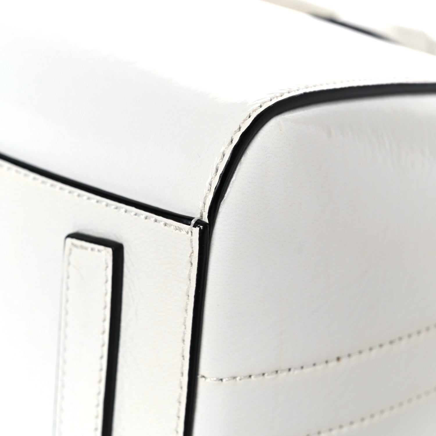 Givenchy Crinkled Patent Calfskin Mini Antigona White 9 of 15
