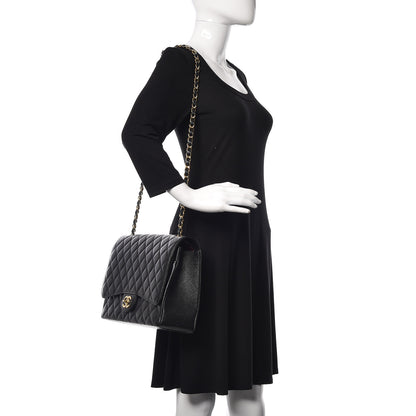 Chanel Caviar Quilted Maxi Double Flap Black 2 of 10