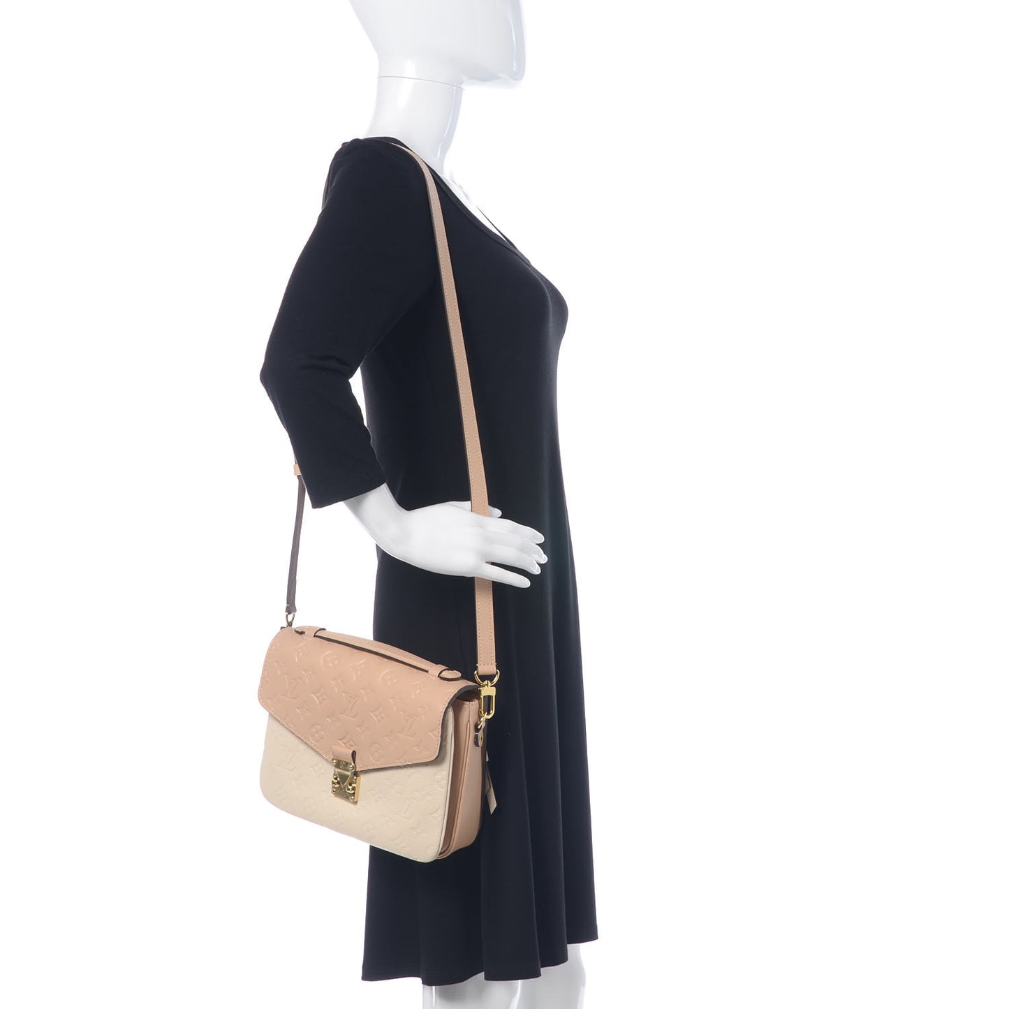 Empreinte Pochette Metis Beige Rose Creme