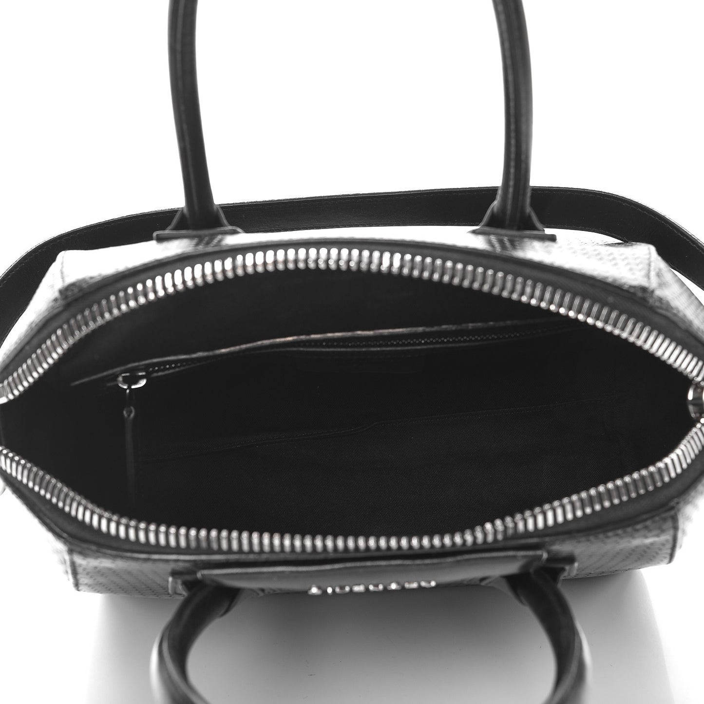 Calfskin Dot Embossed Small Antigona Black