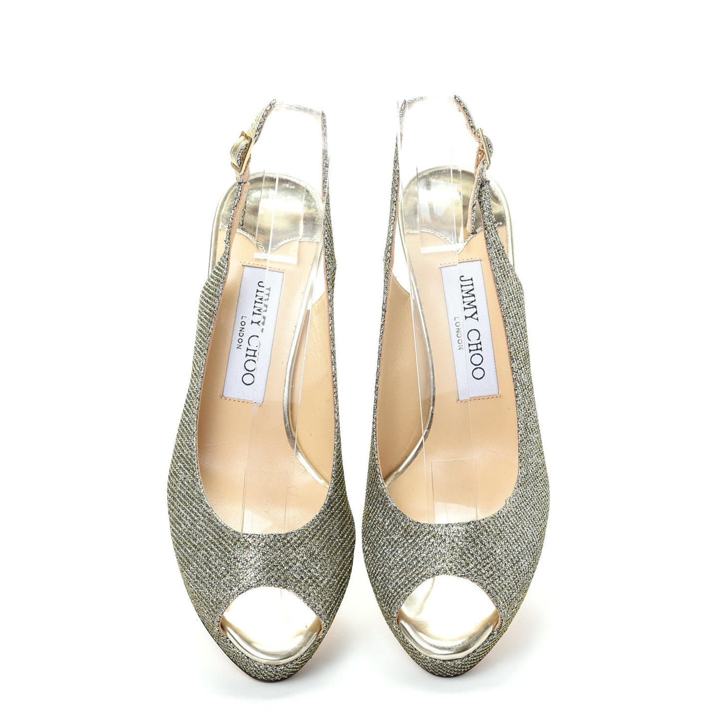 Glitter Fabric Nova Pumps 36 Gold