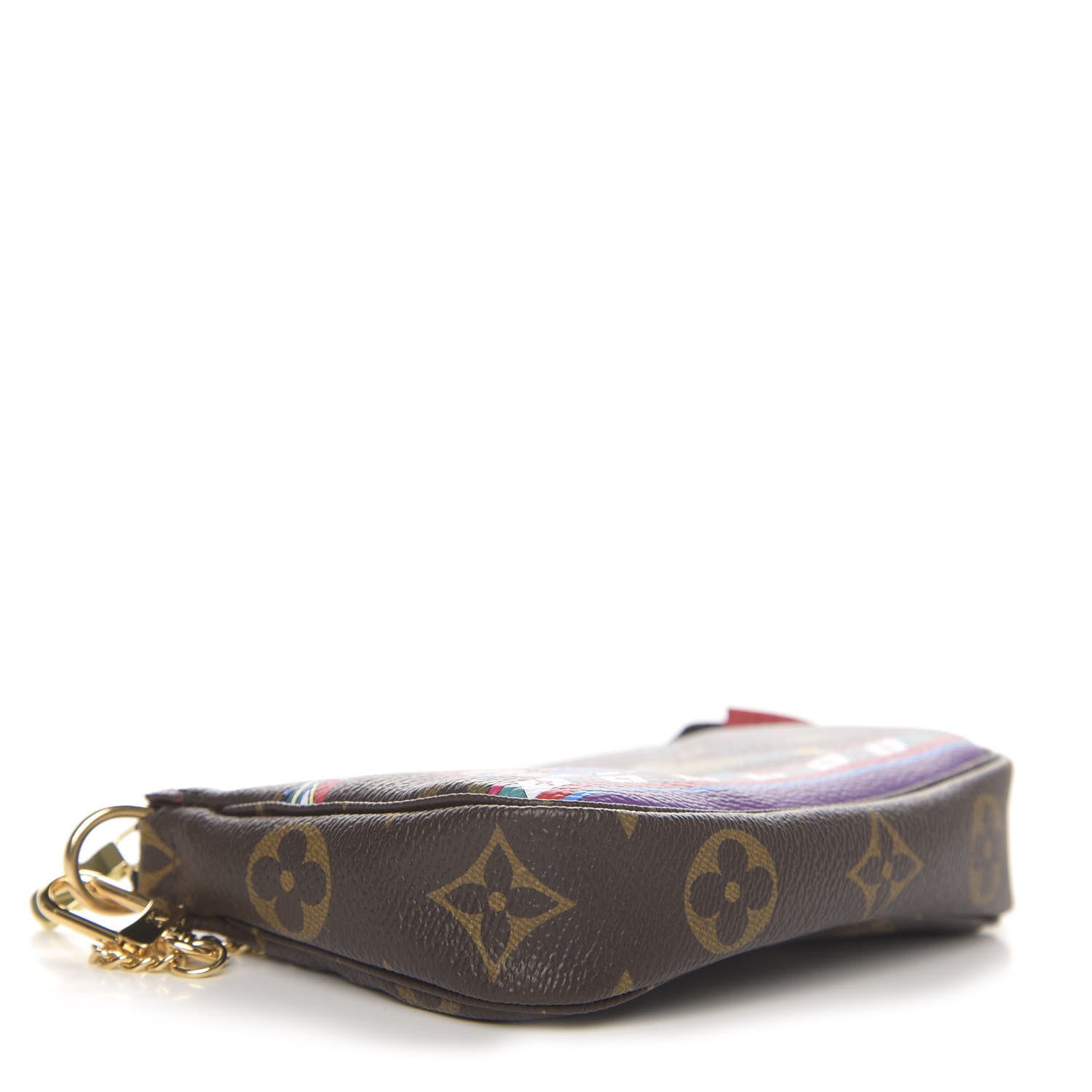 Louis Vuitton Monogram 2020 Christmas Animation Bumper Cars Mini Pochette Accessories Coquelicot 4 of 8