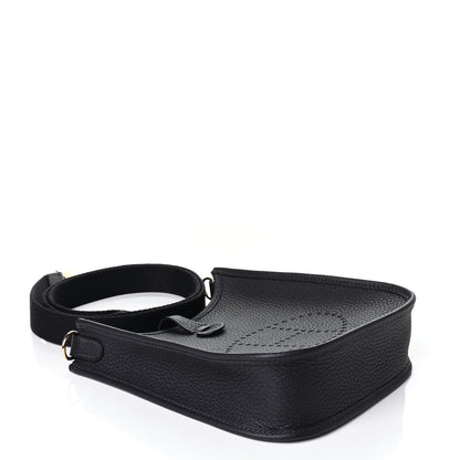 Hermes Taurillon Clemence Amazone Evelyne TPM Bleu Nuit Bleu Indigo 3 of 4