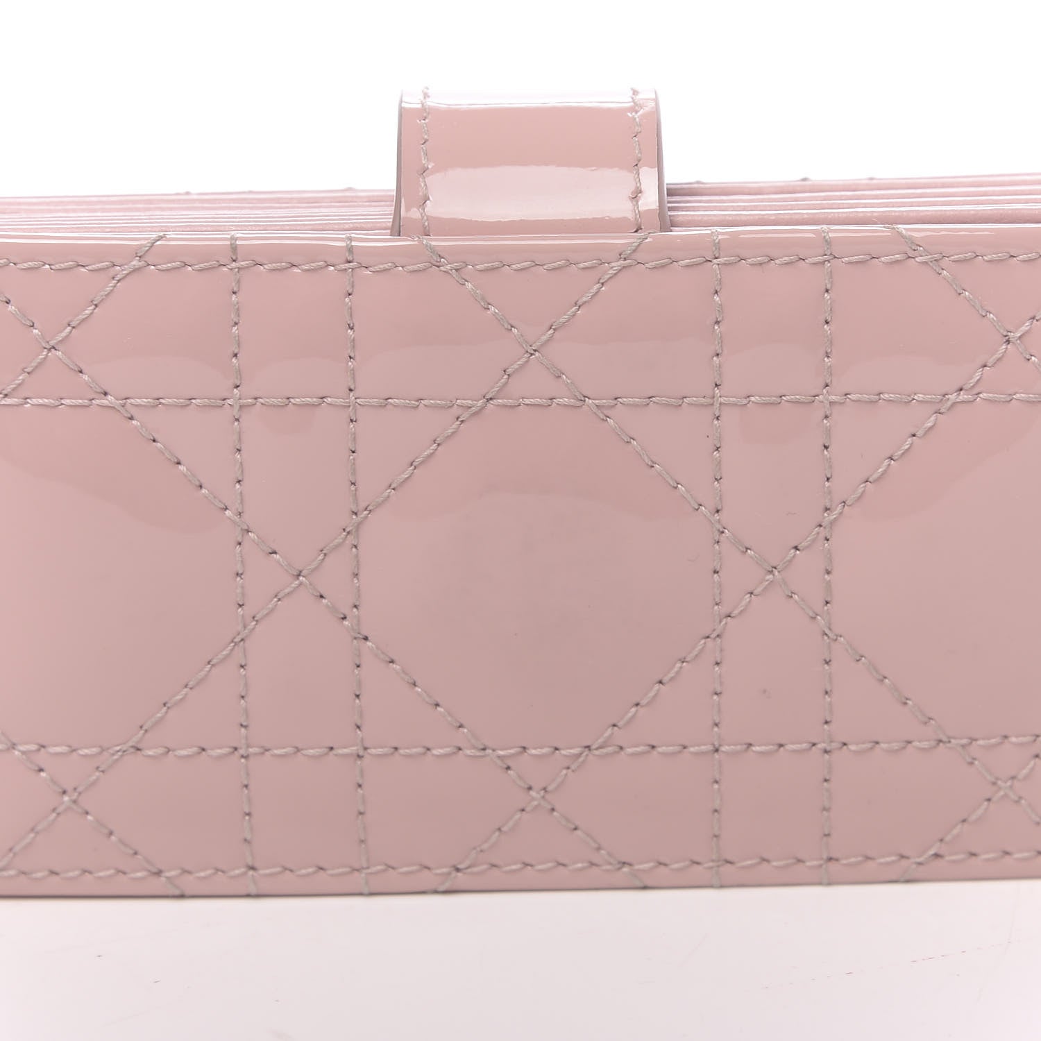 Christian Dior Patent Cannage Lady Dior 5-Gusset Card Holder Rose Clair 8 of 8