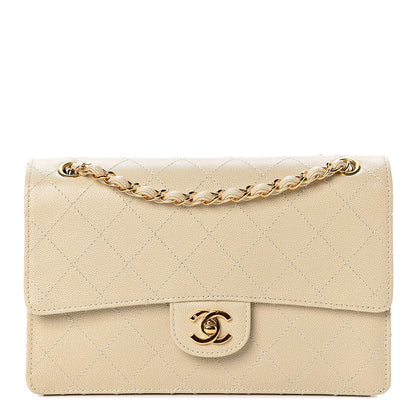 Chanel Caviar Stitch Medium Single Flap Beige Clair 1 of 15