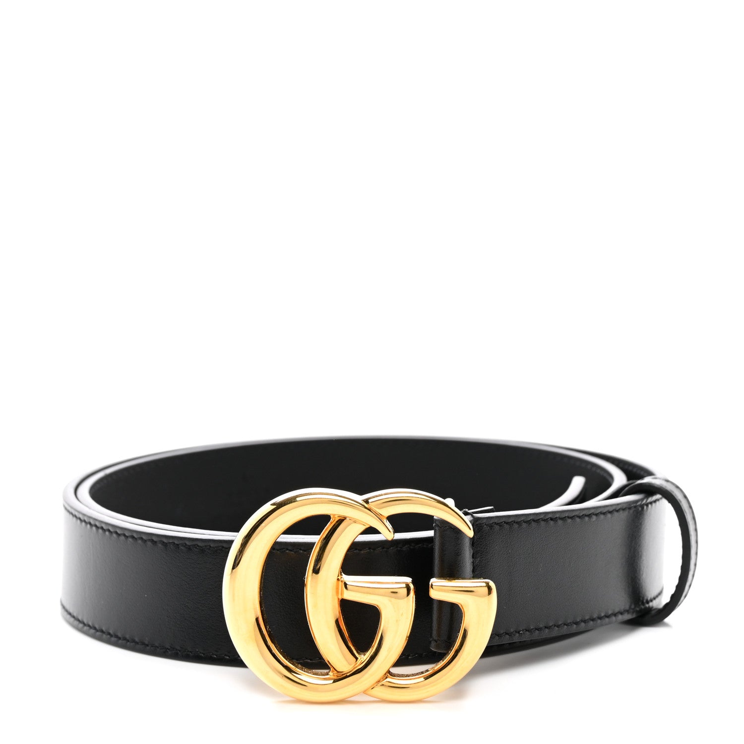 Gucci Calfskin Double G 30mm Belt 90 36 Black 1 of 6