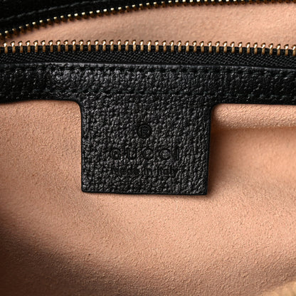 Gucci Textured Dollar Calfskin Web Medium Ophidia Boston Black 6 of 16
