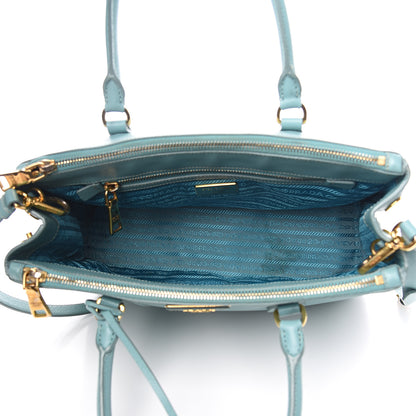 Prada Saffiano Small Galleria Double Zip Tote Anice 4 of 17
