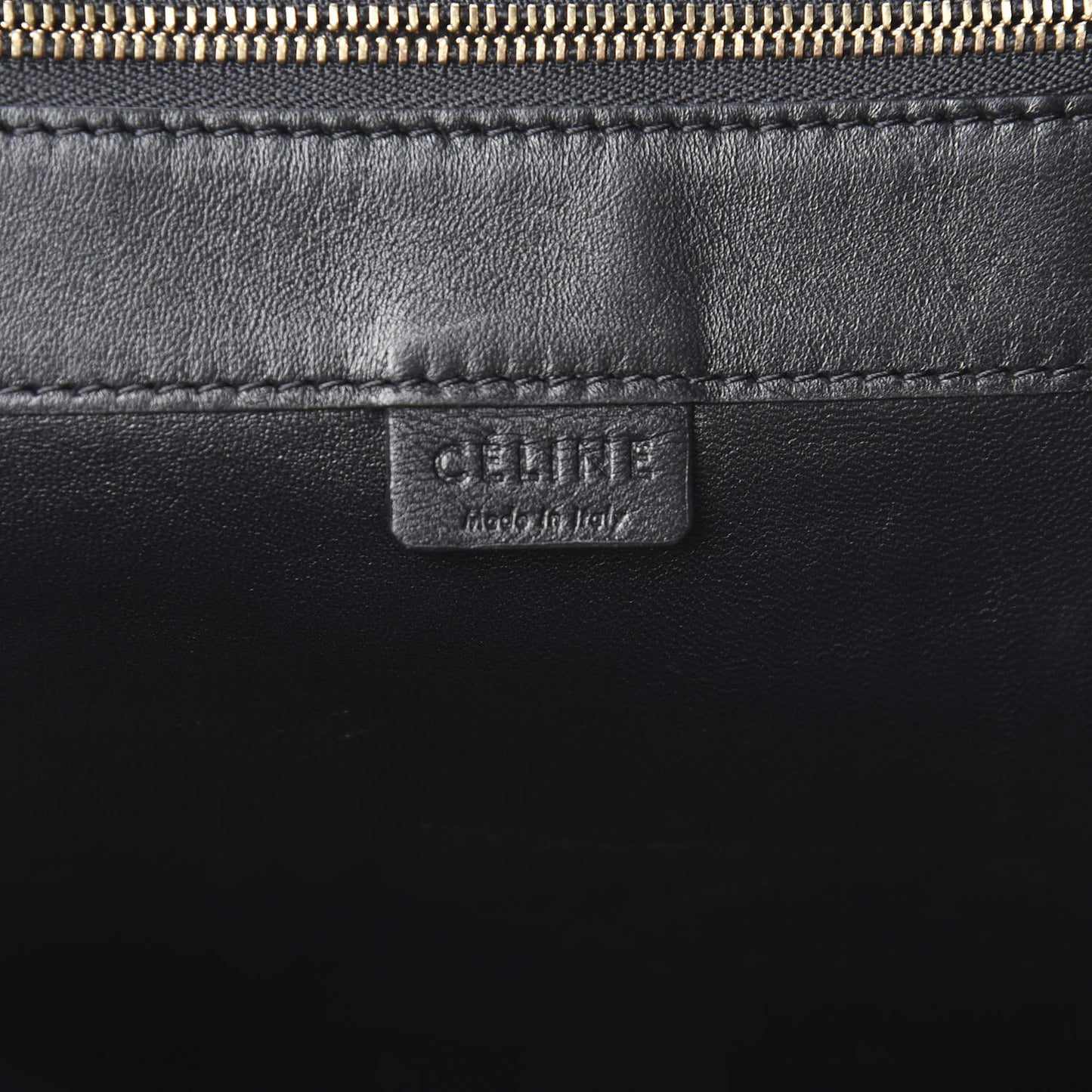 Lambskin Crocodile Embossed Vertical Cabas Black