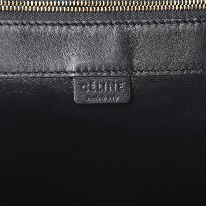 Celine Lambskin Crocodile Embossed Vertical Cabas Black 7 of 12