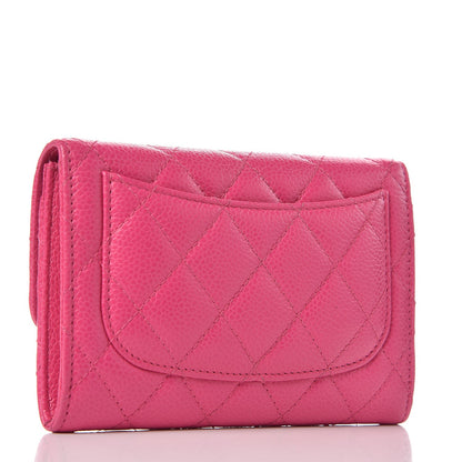 Chanel Caviar Quilted Small Flap Wallet Pink 3 of 8