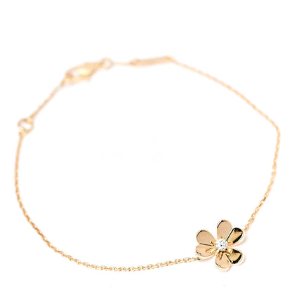 Van Cleef & Arpels 18K Yellow Gold Diamond Mini Frivole Bracelet 1 of 5